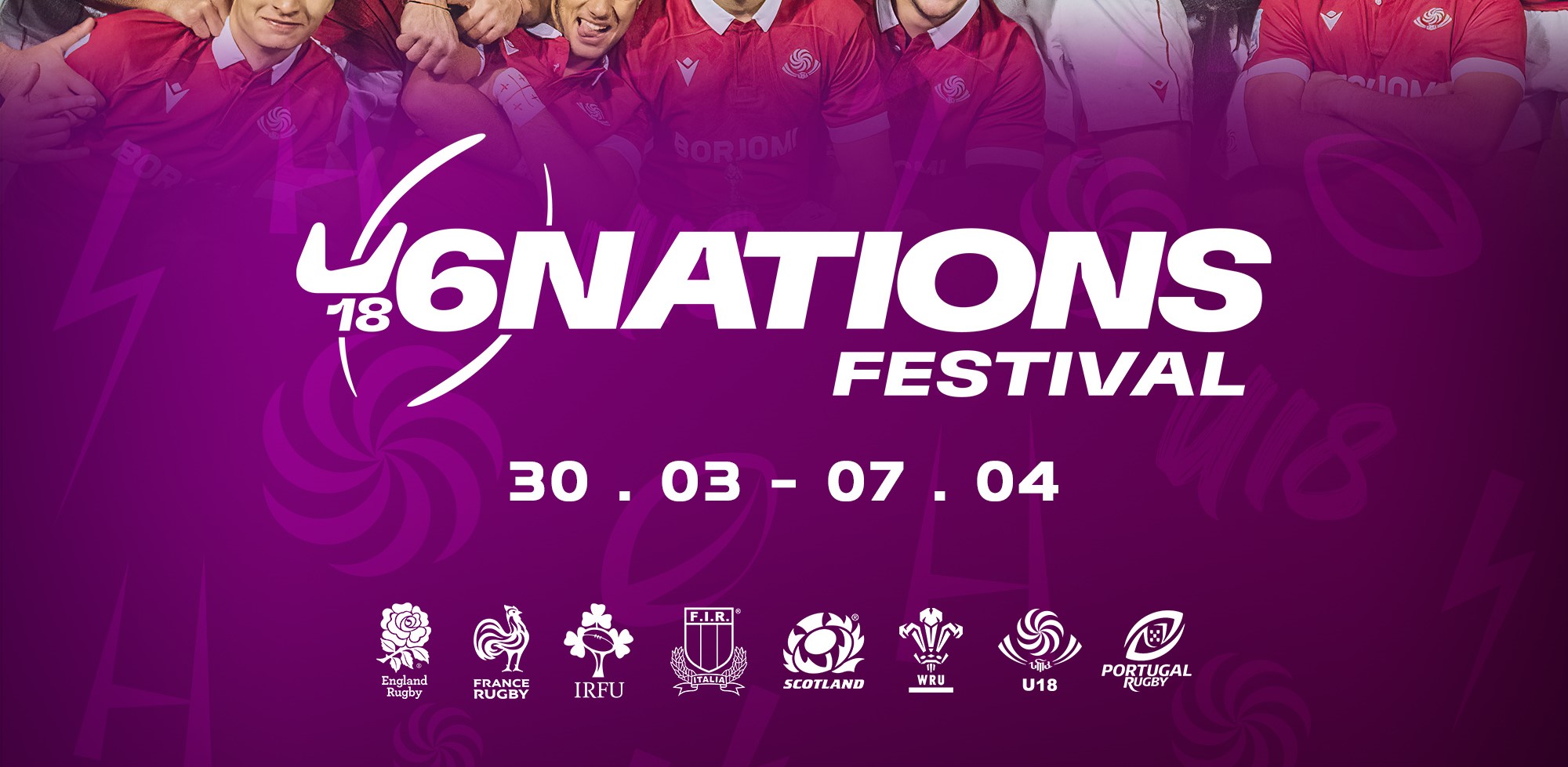 Portugal e Geórgia incluídos no U18 Six Nations Festival 2024